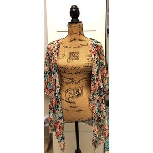 Sheer Floral Kimono
